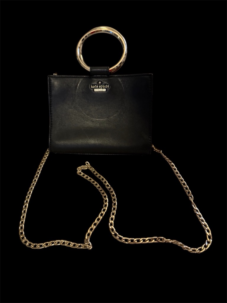 Kate Spade Mini Sam Leather Crossbody Bag In Black